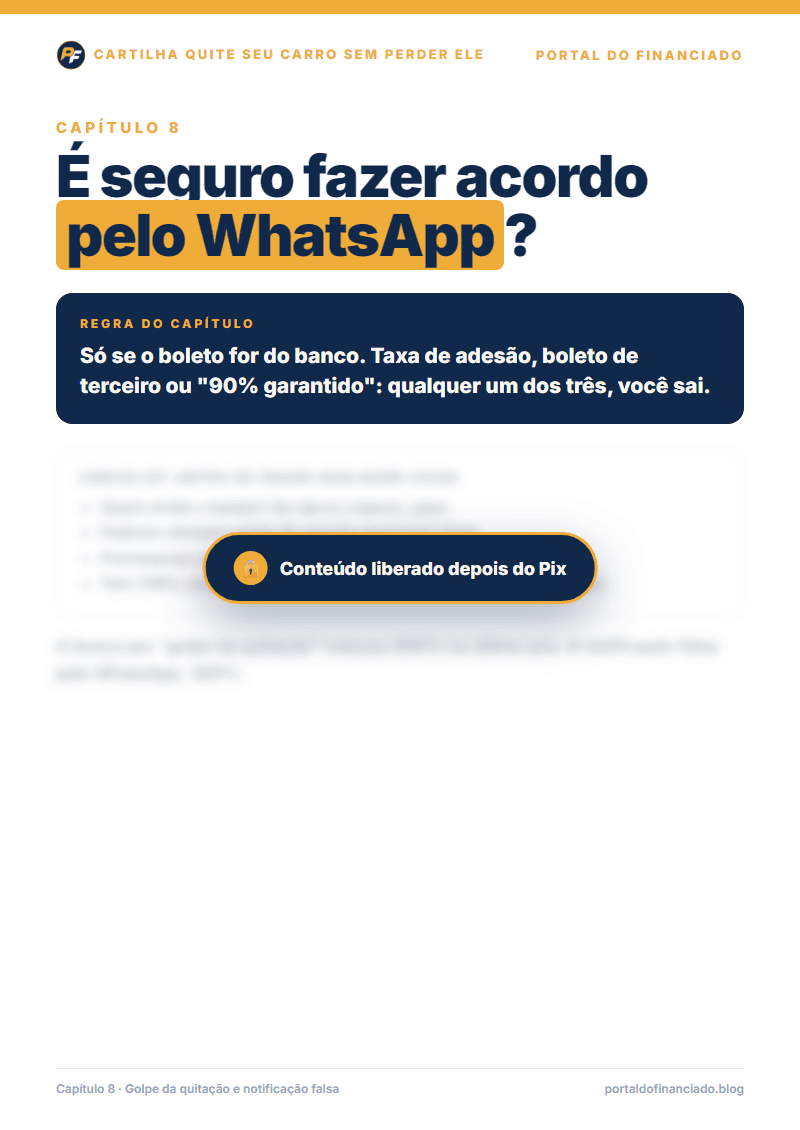 Acordo pelo WhatsApp é seguro?